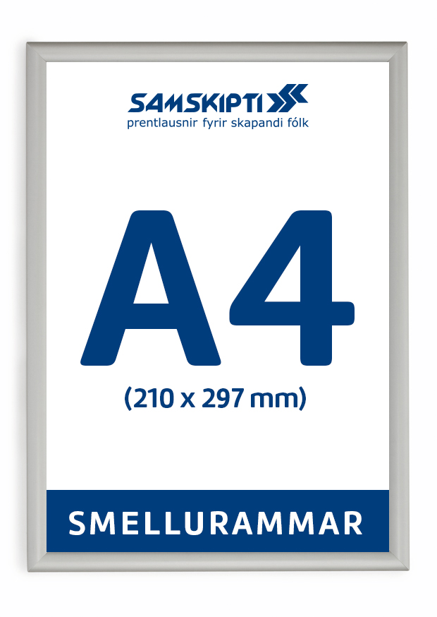 Smellurammi A4 (210 x 297 mm) 25 mm prófíll